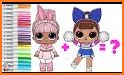 Cute Surprise Dolls Coloring Book Lol related image