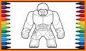 Superhero Lego Coloring Book related image