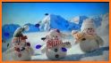 3D Cute Christmas Snow Man Keyboard Theme related image