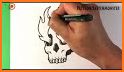 Skull Fire Coloring Pages related image