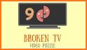 Video Puzzles: Broken TV related image