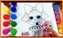 Coloring lol surprise girl doll related image