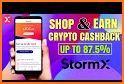 StormX: Shop and earn or play and earn free crypto related image