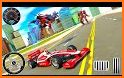 Flying Formula Car Games 2020: Drone Shooting Game related image
