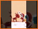 Cartoon Cute Elk Christmas Theme related image