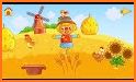 Funny Farm for toddlers. Kids puzzle with animals related image