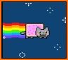 Rainbow Rose Galaxy Unicorn Cat Keyboard Theme related image