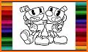 how to draw Cuphead coloring book new related image