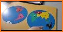 World Continents & Oceans - Montessori Geography related image