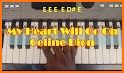 Piano Love Heart Keyboard Theme related image