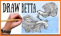 Betta Fish Coloring Book related image