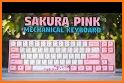 Pink Cherry Blossom Keyboard related image