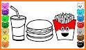 Food Coloring Book - kids Coloring Game related image