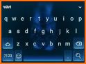Blue Fire Skull Keyboard Theme related image