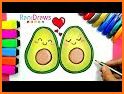 Cute Avocado Love Keyboard Background related image