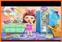 Pretend play little girl games - Cleaning Games related image