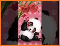 Galaxy Heart Panda Keyboard Theme related image