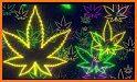 Neon Cannabis Keyboard Background related image