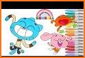 Gumballl : Coloring for Darwin related image