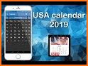 USA Holiday Calendar 2019 - USA Calendar Free related image