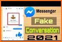 Fake messenger chat, fake chat, prank chat related image