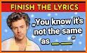 Finish The Lyrics Music Trivia related image