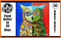Abstract Owl Art Theme related image