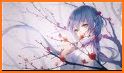 Anime Sakura Girl Keyboard Background related image