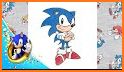 How to draw Sonic the Hedgehog related image