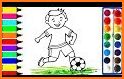 Coloring Pages Color by Number Football Player related image