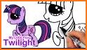 coloring CUTE pony related image
