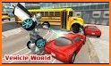 Flying Robot Car Game 2018- Flight Drive Simulator related image