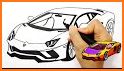 Coloring Cartoon Little Cars related image