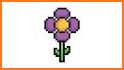 Rose Purple Flowers Color By Number:PixelArt related image