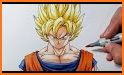 How to draw Super Saiyan DBZ related image