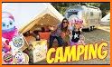 Kids camping Games & shopping with Familly related image