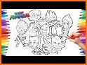 pj coloring book related image