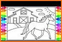 Horse Coloring Pages for kids related image