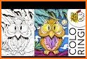 Cartoon Colorful Love Owl Theme related image