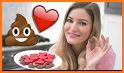 Candy Hearts Valentine Emoji Stickers related image