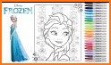 ice Queen & Princess Coloring book related image