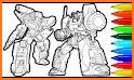 Transformer superheroes coloring book related image