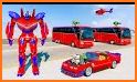 US Car Robot Bus Transform : Helicopter Robot Game related image