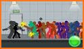 Stickman Crowd in City related image