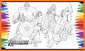 Super Heros Coloring Book related image
