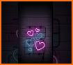Neon Light Love Hearts Theme related image