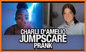 fake call Charli D'amelio  live chat video _prank related image
