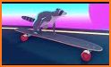 Foxy Sunset Retro- Tanuki Synthwave Skating related image