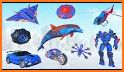 Grand Dolphin Robot Car Transform Robot Games related image