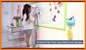 Whiteboard for kids: toddlers draw and color board related image